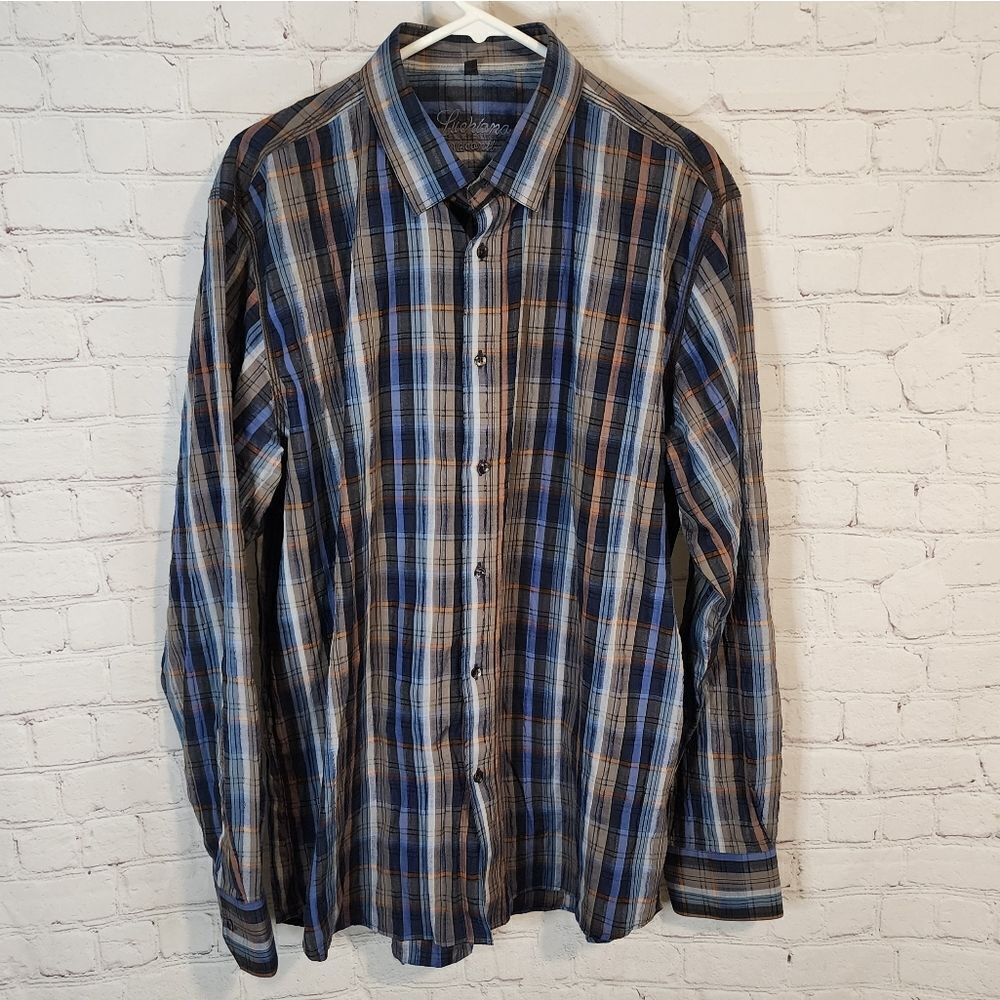 Men's Luchiano Visconti longsleeve button-down shirt, size XL
